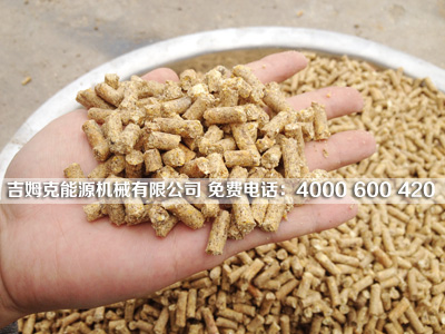該圖(tú)是使用糖心影视秸稈顆粒機加工出來的動物飼料顆粒成品